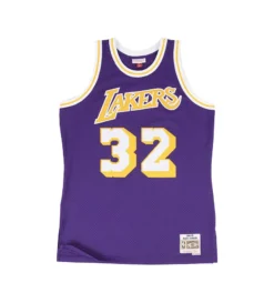 Mitchell & Ness Los Angeles Lakers 1984-85 Magic Johnson Road Swingman Jersey (Purple / Light Gold)