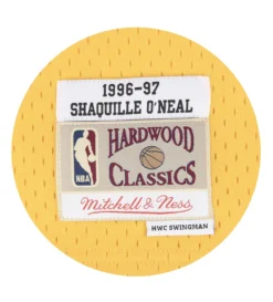 Mitchell & Ness 1996 Shaquille O'Neal NBA Swingman Home Jersey Lakers (Light Gold) -Unisex Clothing Sales SMJYGS18177 LALLTGD96SONd1