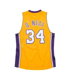 Mitchell & Ness 1999 Los Angeles Lakers Shaquille O'Neal NBA Swingman Home Jersey (Light Gold)