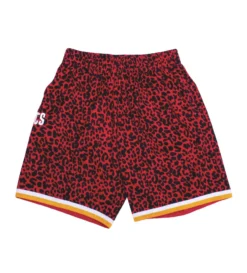 Mitchell & Ness Houston Rockets Wild Life Swingman Shorts (Red)