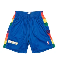 Mitchell & Ness Nuggets NBA Swingman Road Shorts (Royal)