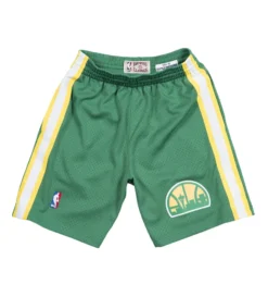 Mitchell & Ness Seattle Supersonics 1994-95 Swingman Road Shorts (Green)