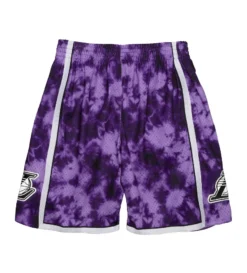 Mitchell & Ness 2009-10 Los Angeles Lakers Galaxy Swingman Shorts (Purple)