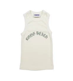 Long Beach Baby Rib Tank (Vintage White)