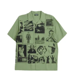 Pleasures Choices Camp Collar Button Down (Green)