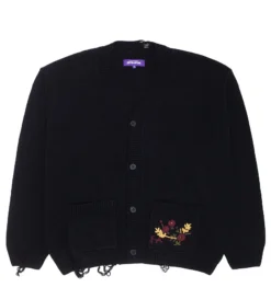 Distressed Cardigan (Black)