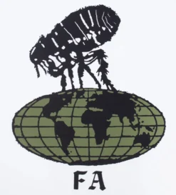 Flea The World Tee (White) -Unisex Clothing Sales faq123t012 whtd1